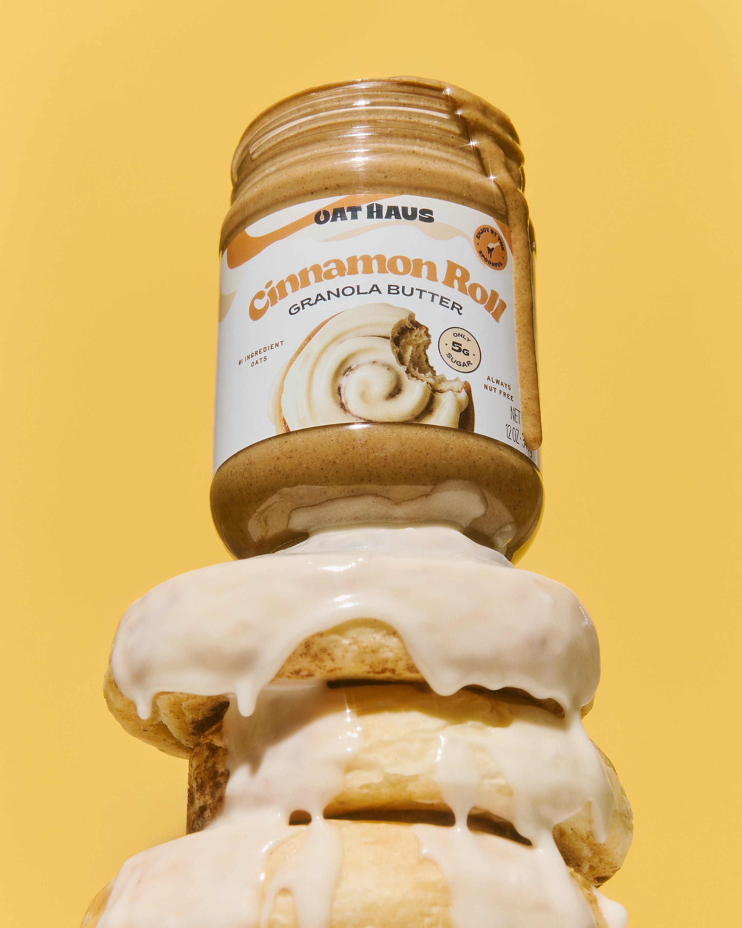 Cinnamon Roll Granola Butter