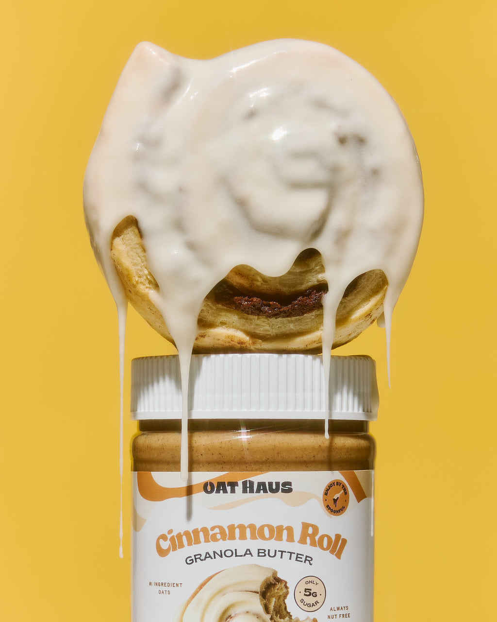 Cinnamon Roll Granola Butter
