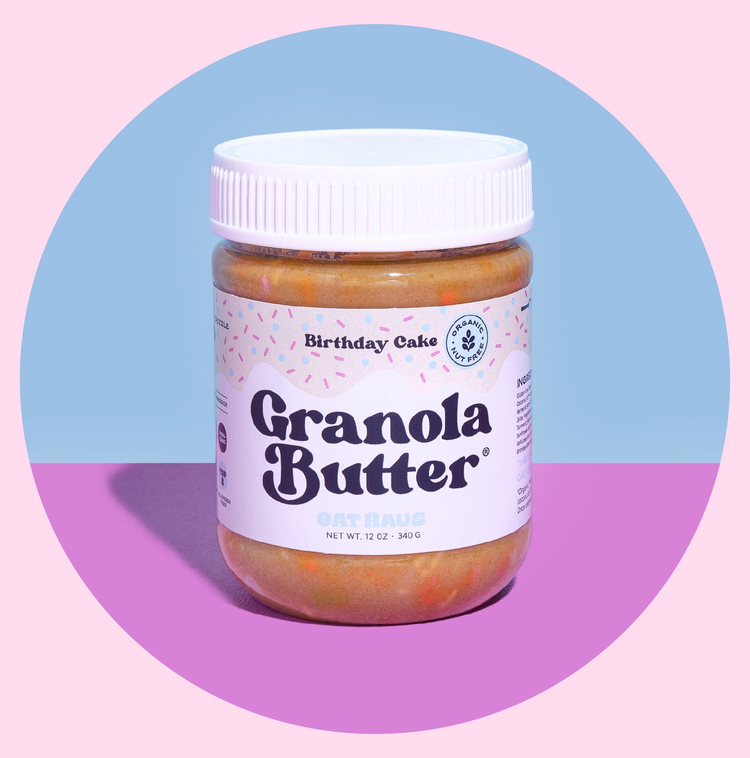 Birthday Cake Granola Butter